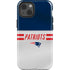 NFL New England Patriots White Striped iPhone 15 Impact Case