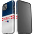 NFL New England Patriots White Striped iPhone 14 Impact Case