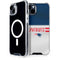NFL New England Patriots White Striped iPhone 15 Plus MagSafe Case