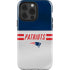 NFL New England Patriots White Striped iPhone 15 Pro Impact Case