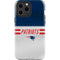 NFL New England Patriots White Striped iPhone 15 Pro Max Impact Case