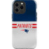 NFL New England Patriots White Striped iPhone 15 Pro Max Impact Case