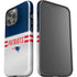 NFL New England Patriots White Striped iPhone 15 Pro Max Impact Case