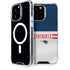 NFL New England Patriots White Striped iPhone 15 Pro Max MagSafe Case