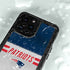 NFL New England Patriots White Striped iPhone 14 Pro Max Waterproof Case
