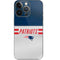 NFL New England Patriots White Striped iPhone 15 Pro Skin