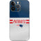 NFL New England Patriots White Striped iPhone 14 Pro Skin