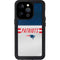 NFL New England Patriots White Striped iPhone 14 Pro Waterproof Case
