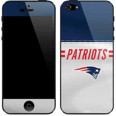 NFL New England Patriots White Striped iPhone 5/5s/5SE Skin