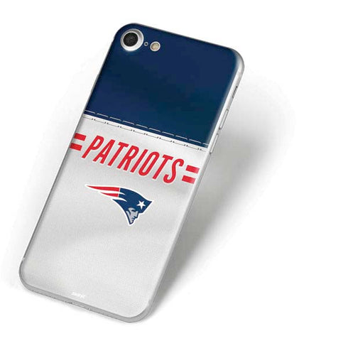 NFL New England Patriots White Striped iPhone 7 Skin