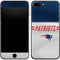 NFL New England Patriots White Striped iPhone 8 Plus Skin