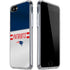 NFL New England Patriots White Striped iPhone SE (2nd & 3rd Gen) Clear Case