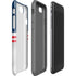 NFL New England Patriots White Striped iPhone SE (2nd & 3rd Gen) Pro Case