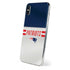 NFL New England Patriots White Striped iPhone X Skin