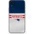 NFL New England Patriots White Striped iPhone XR Skin