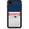 NFL New England Patriots White Striped iPhone XR Waterproof Case
