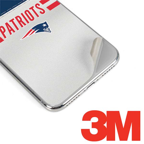 NFL New England Patriots White Striped iPhone XS Max Skin