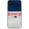 NFL New England Patriots White Striped iPhone XS Skin