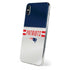 NFL New England Patriots White Striped iPhone XS Skin