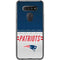 NFL New England Patriots White Striped LG K51/Q51 Clear Case