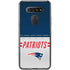 NFL New England Patriots White Striped LG K51/Q51 Clear Case