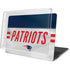 NFL New England Patriots White Striped MacBook Pro 16in (2019-20) Case plus Skin