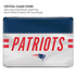NFL New England Patriots White Striped MacBook Pro 16in (2019-20) Case plus Skin
