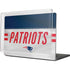 NFL New England Patriots White Striped MacBook Pro 16in (2021-25) Case plus Skin