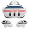 NFL New England Patriots White Striped Meta Quest 3 Skin