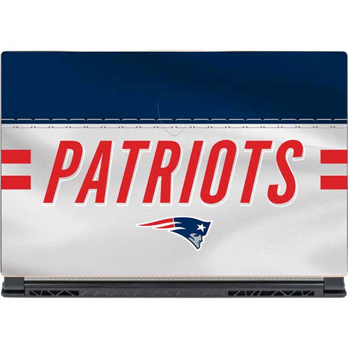 NFL New England Patriots White Striped MSI GS65 Stealth Laptop Skin