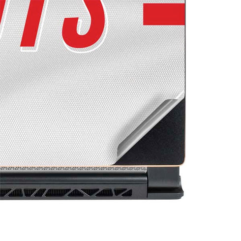NFL New England Patriots White Striped MSI GS65 Stealth Laptop Skin
