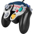 NFL New England Patriots White Striped Nintendo GameCube Controller Skin