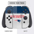 NFL New England Patriots White Striped Nintendo Switch Bundle Skin