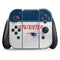 NFL New England Patriots White Striped Nintendo Switch (2017-2021) Joy-Con Controller Skin