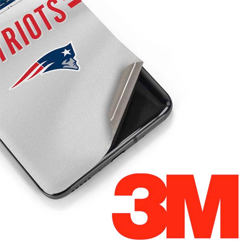 NFL New England Patriots White Striped OnePlus 7 Pro Skin