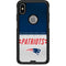 NFL New England Patriots White Striped Otterbox Commuter iPhone Skin