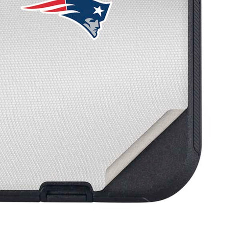 NFL New England Patriots White Striped Otterbox Defender iPhone Skin
