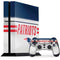 NFL New England Patriots White Striped PS4 Console and Controller Bundle Skin