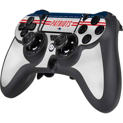 NFL New England Patriots White Striped PS4/PC SCUF Impact Controller Skin