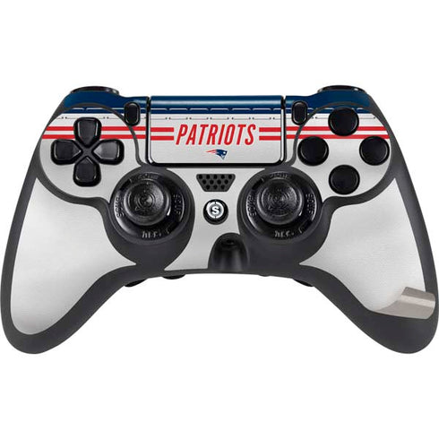 NFL New England Patriots White Striped PS4/PC SCUF Impact Controller Skin