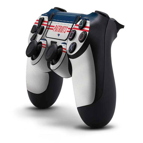 NFL New England Patriots White Striped PS4 Pro/Slim Controller Skin