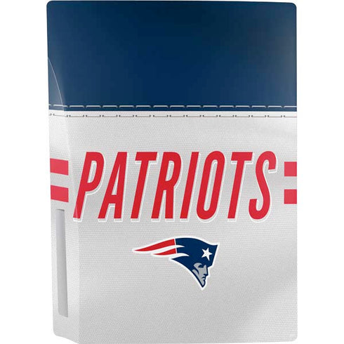 NFL New England Patriots White Striped PS5 Bundle Skin