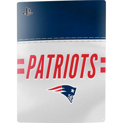 NFL New England Patriots White Striped PS5 Digital Edition Bundle Skin