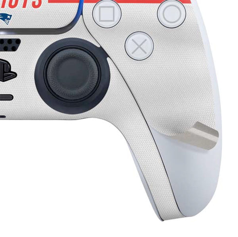 NFL New England Patriots White Striped PS5 Slim Digital Edition Bundle Skin
