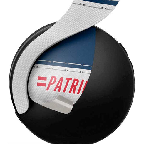 NFL New England Patriots White Striped PULSE 3D Wireless Headset for PS5 Skin