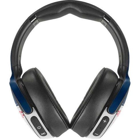 NFL New England Patriots White Striped Skullcandy Venue Skin