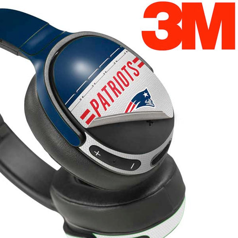 NFL New England Patriots White Striped Skullcandy Venue Skin