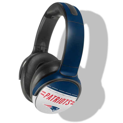 NFL New England Patriots White Striped Skullcandy Venue Skin