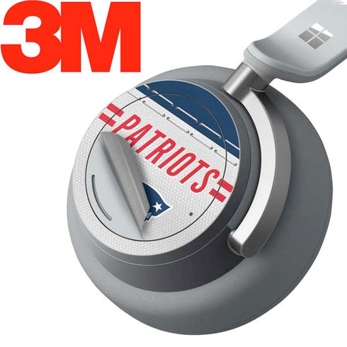 NFL New England Patriots White Striped Surface Headphones Skin