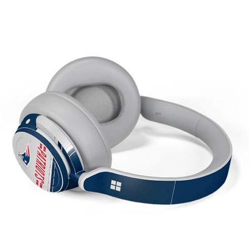 NFL New England Patriots White Striped Surface Headphones Skin